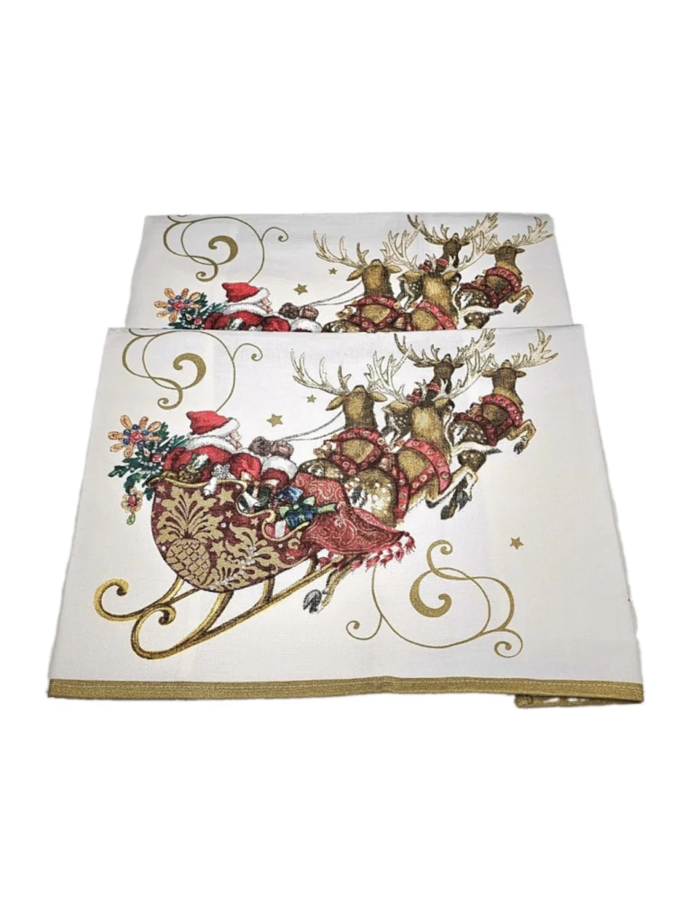 Williams Sonoma 'Twas the Night Before Christmas Towels - Set of 2 - 30